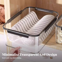 Large Capacity Clear Wheeled Container Airtight closure Household Storage Stackable Design Organizer container Child-Safe for young children, Families, Parents, Playroom, Bedroom, Living Room, Nursery