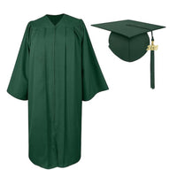 Graduation Cap and Gown Set Loose-Fitting Design Bachelor's Graduation Robe Front Zipper Closure Bachelor Gown Set for College Students, Photoshoot