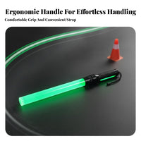 Illuminated Traffic High Visibility Handheld Traffic Control Battery-Powered Director Stick Highly Visible Flashing Safety Stick