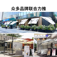 Square Roman Umbrella for Outdoor Patio, Garden, Villa, Market Stall