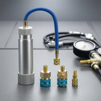 Manual Cooling System Oil Dispenser Knurled Cap Cooling System Oil Dispenser Flexible Hose for Automotive Repair