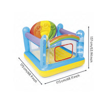 Kids Spring Castles Mesh Sides Inflatable Trampoline Colorful Inflatable Bouncer
