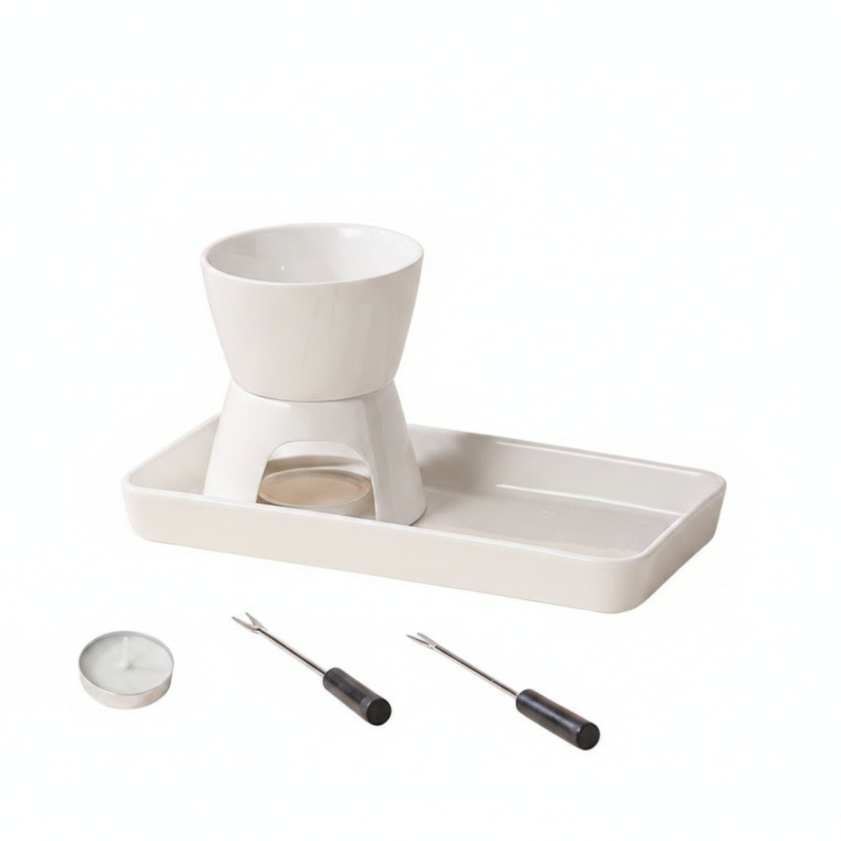 Chocolate Fondue Set Tabletop-Safe Chocolate Fondue Pot Easy Cleanup for Parties