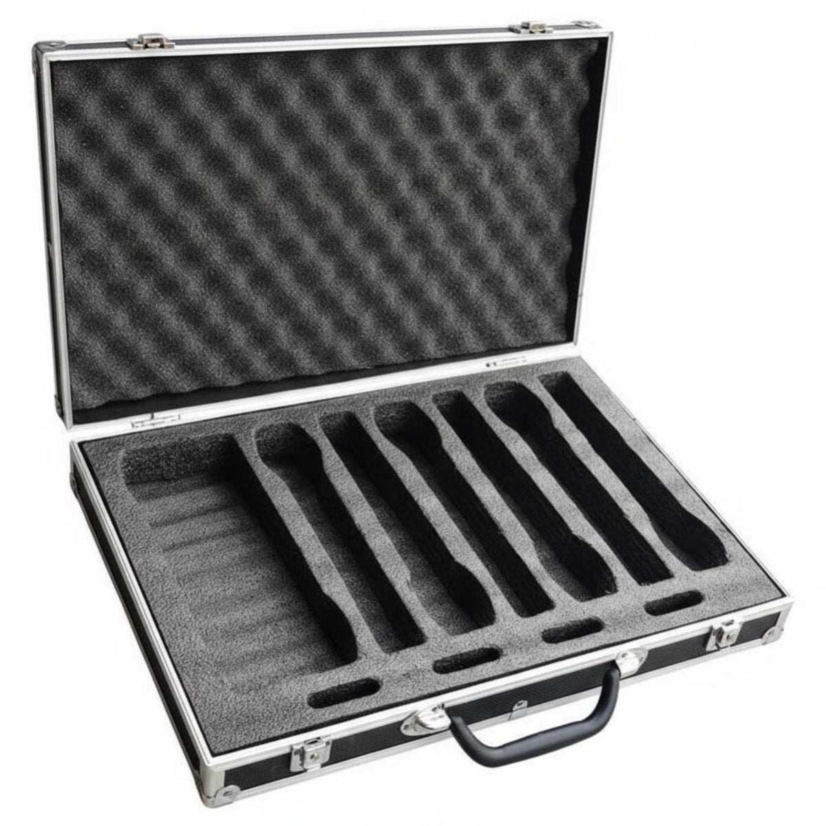 6 Slot Mic Case Reinforced 6 Slot Mic Case Portable for Transport