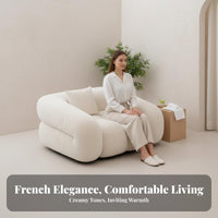 Plush Sectional Sofa Cumulus-inspiredLike Comfort Sectional Sectional with Chaise Soft Textured Textile Living Room Couch for Lounge Area, Spa Lounge