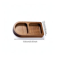 Wooden Condiment Dish Sturdy Sauce Dish Compact Dipping Bowl Mini for Barbecue