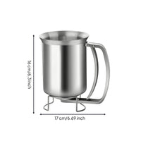 Spring-Loaded Pancake Batter Dispenser Multi-Size Batter Dispenser with Stand Sturdy Utensil Easy to Use for Breakfast Prep