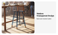 Creative Transparent High Stool Minimalist Look Transparent High Chair Modern design bar Seating Easy to Clean for Cafe Owners, homeowners, Interior Designers, Milk tea-based beverages Shop, Restaurant, Kitchen Island, Dining Room