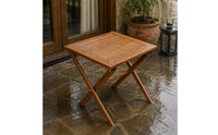 Folding Side Table Space-Saving Square-Shaped Side Table Easy to Move Home Furniture
