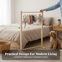 Floor-Standing Design Miniature Pet Wardrobe Minimalist design Garment Rack Space-Saving Clothing Stand Simple Assembly for Dog Owners, Bedroom, Living Room, Entryway, Walk-in Closets