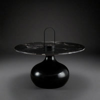 Pedestal Side Table Sculptural Pedestal End Table Modern Furniture for Living Room, Reading Corner