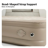 Built-in Pump Inflatable Camping Mattress Quick Inflate & Deflate Portable Camping Sleeping Pad Compact Storage Automatic Single Air Bed Waterproof for Campers, Guests, Outdoor, Tent, Home Use, Travel
