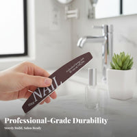 12 Pieces Washable Nail File Set Double-Sided Nail File and Set Multi-Grit Surfaces for Manicurists, Men, Beauty Parlor, Spa, Travel