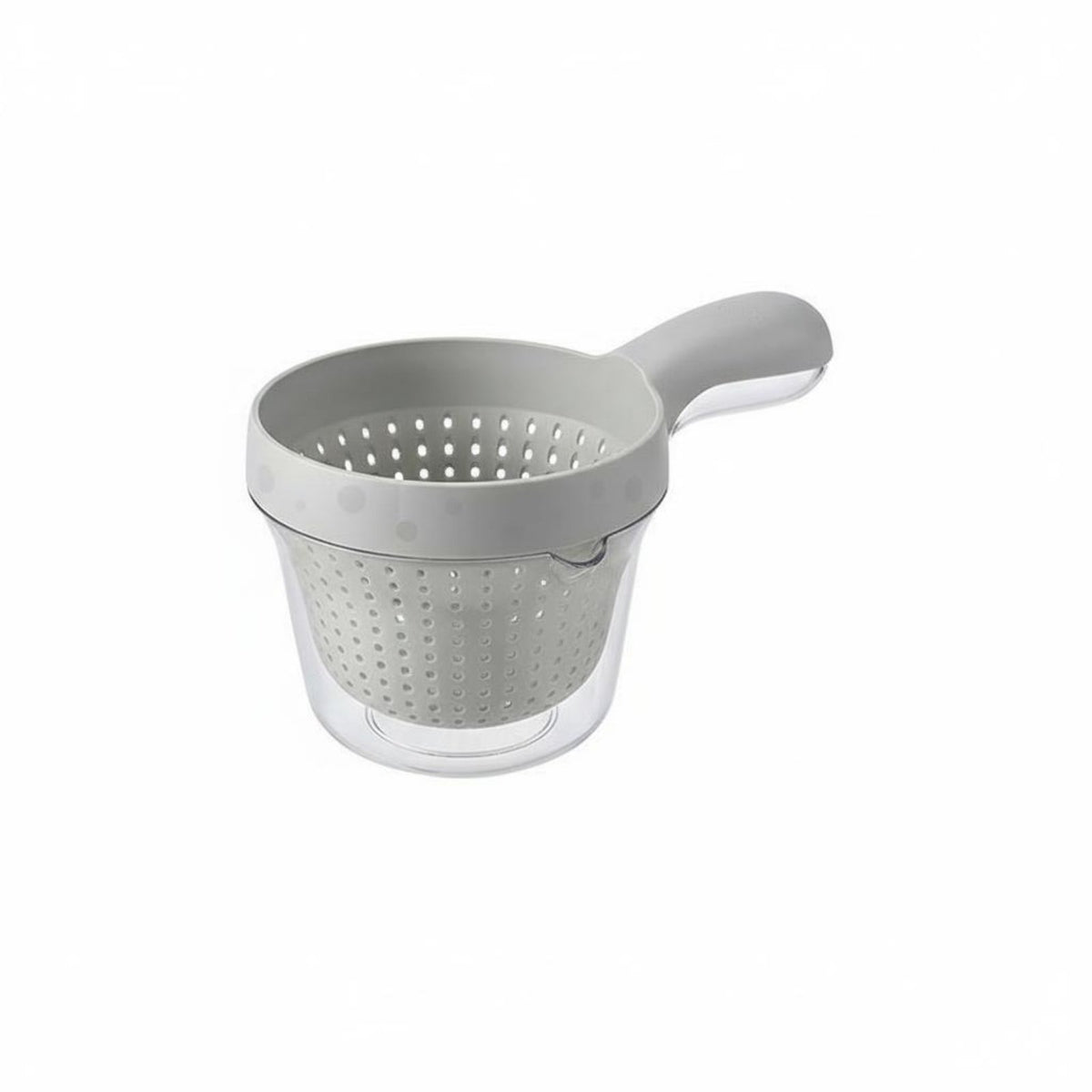 Multi-Functional Double Layer Colander Bowl Fast Draining Handled Fruit Washing Basket Compact Size 2-in-1 Strainer and Bowl Set