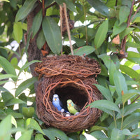 Handmade Artificial Bird Nest Rustic Design Fake Bird Nest Realistic Look for Patio