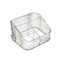 Multi-Compartment Makeup Tray Large Capacity Multi-Compartment Clear container