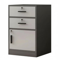 Modern Design 3-Tier Bedside Cabinet Space-Saving Multi-Tier Side Table Rounded Corners Nightstand long-lasting Construction for Apartment Dwellers, Students, Homeowners, Bedroom, Small Spaces, Dorm Room, Office