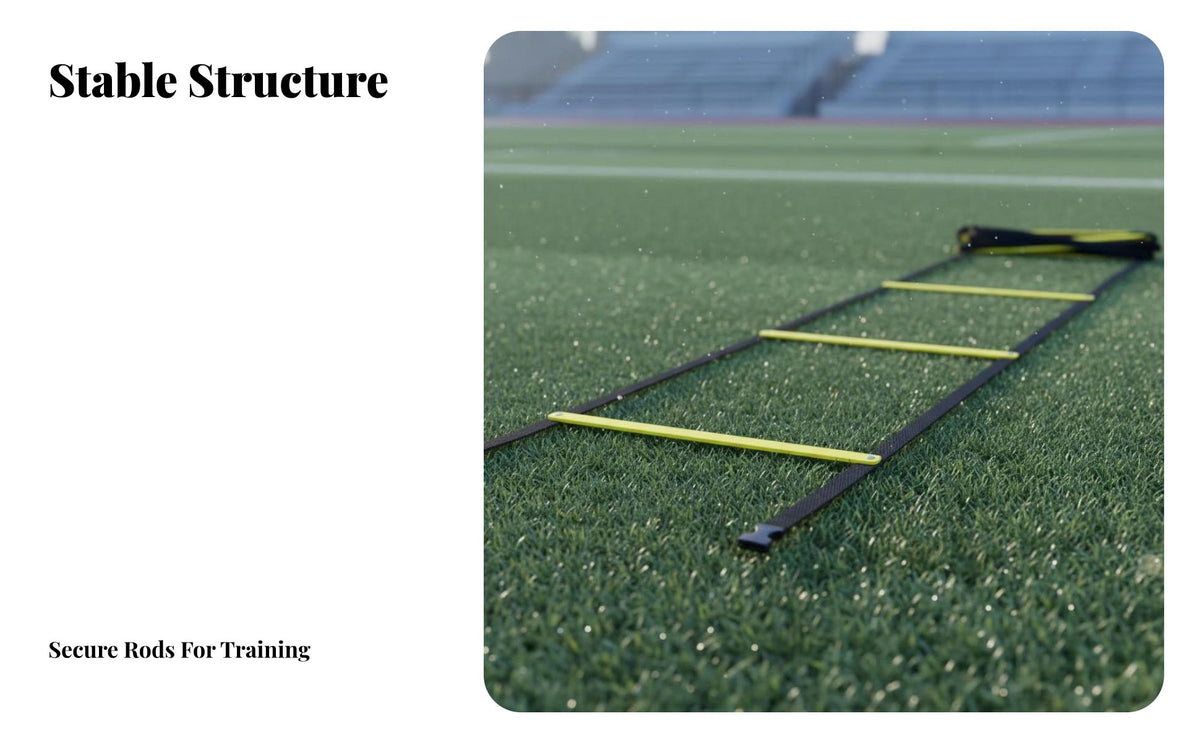 Multifunctional 2 in 1 Agility Ladder Hurdle Long-Lasting Agility Ladder and Hurdle Set Lightweight Collapsible Footwork Training Kit Quick Setup for Athletes, Coaches, Kids, Outdoor, Gym