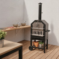 Vertical Briquette Grill Portable Freestanding Briquette Grill Heat-Resistant