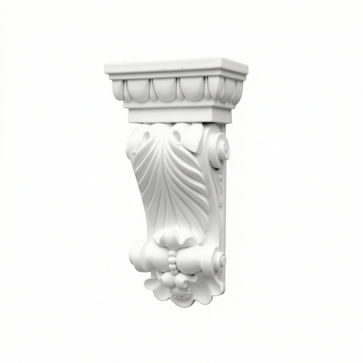 Classical Decorative Corbel Vintage Corbel with Floral Motif Polyurethane Decorative Trim Bracket Sturdy for Archways, Feature Walls