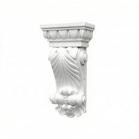Classical Decorative Corbel Vintage Corbel with Floral Motif Polyurethane Decorative Trim Bracket Sturdy for Archways, Feature Walls