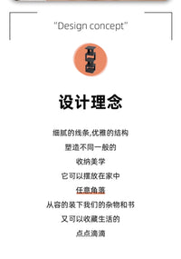 白色旋转置物架客厅转角落地书柜置物架奶油风简易收纳架简约实用