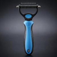 Cat Brush and Pet Hair Remover for Dog Hair Removal, Double-Sided Dog Comb for Cat Grooming, Stainless Steel 11-Blade Pet Grooming Tool