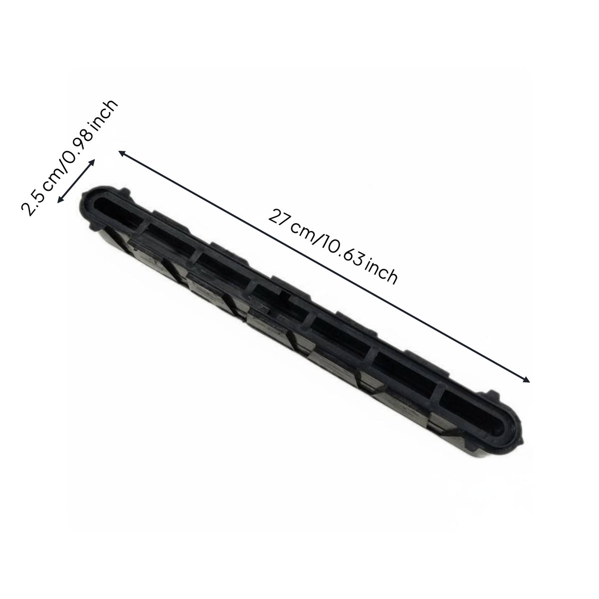 Surfboard Fin Socket Component Slot Component Long Narrow Ribbed Fin Socket Component Insert Rectangular Rounded Ends