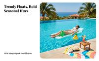 Shaped Water Lounger Anti-Leak Food Themed Pool Lounger Thickened Material Novelty Lounge Float for Adults, Beach, Lake, Summer Vacation
