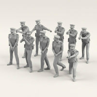 10 Pieces Unpainted Resin Soldiers  Miniature  Figurines  Painting One-Piece Resin Figurines for Model Painters, Dioramas