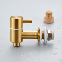 Lever Handle Beverage Dispenser Spigot Sealing Washers Stainless Steel Spigot Installation Nut Mesh Filter Tap Rustproof