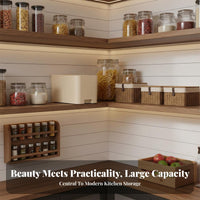 Moisture-Proof Rice Storage Container Sliding Lid Large Capacity Rice Bin Transparent Scale Window for Families, Pantry, Countertop, Cabinet