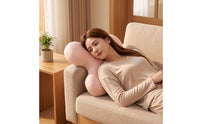 Side Sleeper Contour Pillow Ergonomic Memory Foam Pillow Contoured Bedding Pressure Relief for Bedroom, Salon