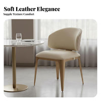 Italian design Wavy rearrest Chair Upholstered Comfort Dining Seat Thickly Padded padding Seating Furniture Sleek Metal Legs for Interior Designers, Business Owners, Restaurant, Kitchen, Living Room, Bedroom