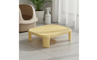 Long-Lasting Cat Litter Mat Waterproof Cat Litter Trapping Mat Large Capacity Pet Supplies Detachable Legs for Kittens