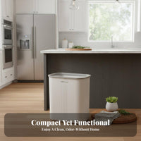 Press Top Garbage Can Thickened Material Press Top Garbage Bin Large Capacity Rectangular Trash Bin with Lid for Families, Office Workers, Kitchen, RV