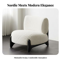 Signature and design Upholstered Single Sofa Modern Minimalist Lounge Chair snug Feel Home Seating sumptuous Upholstery for Design connoisseurs, Apartment Dwellers, Young Adults, Living Room, perusing corner, Bedroom