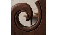 Tranquil Ornament Handmade Abstract Wood Sculpture Retro Style House Decoration for Lobby Area