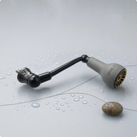 Gray Grip Knob Fishing Reel Handle Arm Gold End Cap Aluminum Reel Handle 63 Mm Metal
