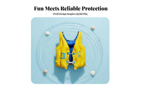 Two Air Chambers Buoyancy Swim Instructor Buoyant Toddler Swim Aid Thickened PVC Material for Toddlers, Beginners, Beach, Lake, Vacation