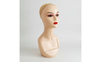 Hairpiece Display Head with Chest Panel Long-Lasting for Hairstylists