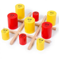 Wooden Toe Game for Kids, Educational Wood Game for Children, Family Board Game, Memory Skill Game, Interactive Family Game, Ages 6-14