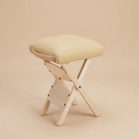 Wooden Portable Folding Massage Stool Padded Folding Massage Stool Lightweight for Beauty Salons