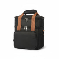 Large Capacity Double Layer Cooler Bag Hot or Cold Retention Insulated Lunch Bag Easy to Carry Thermal Lunch Tote Portable for Picnic, Travel