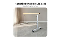 Adjustable Height Practice Barre Easy Storage Freestanding Dance Barre Non-Slip Feet Freestanding Dance Bar for Dancers, Beginners, Home Use, Gym