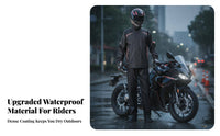 Motorcycle Rain Suit Rain Jacket and Pants Set Taped Seams Waterproof Riding Suit for Commuting