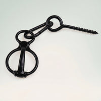 Metal Horse Tie Loop Compact Screw-in Tie Loop Easy to Install Hardware Safe for Stable Managers, Stalls, Barns, Paddocks