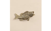 Bass Figurine Brass Fishes Figurine Miniature Fishes Sculpture for Desk