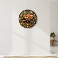 Silent 3D Wall Clock Quiet Clock with Raised Numerals Battery Powered Timepiece Easy to Read for Living Room, Bedroom, Study, Entryway