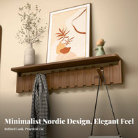 Keyboard Key Flip Hook Rail Space-Saving Flip-down Hook Rack Modern design